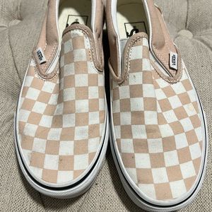 Pink checkered vans